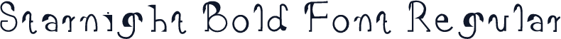 Starnight Bold Font Regular