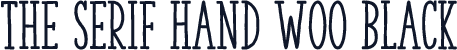 The Serif Hand W00 Black