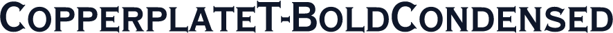 CopperplateT-BoldCondensed