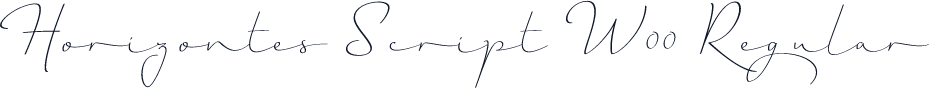 Horizontes Script W00 Regular