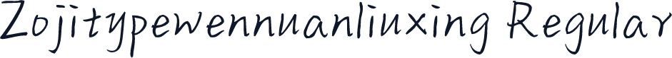 Zojitypewennuanliuxing Regular