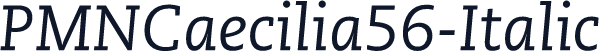 PMNCaecilia56-Italic