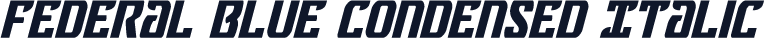 Federal Blue Condensed Italic