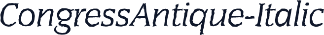 CongressAntique-Italic