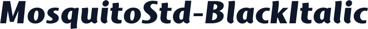 MosquitoStd-BlackItalic