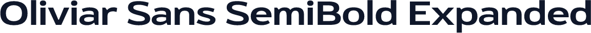 Oliviar Sans SemiBold Expanded