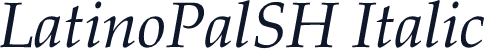 LatinoPalSH Italic