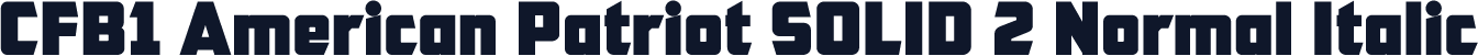 CFB1 American Patriot SOLID 2 Normal Italic