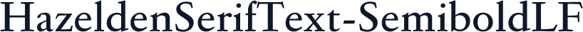 HazeldenSerifText-SemiboldLF