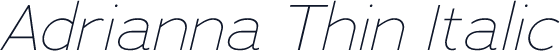 Adrianna Thin Italic