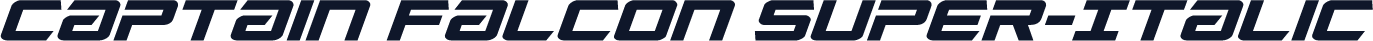 Captain Falcon Super-Italic