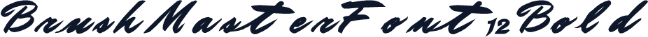 BrushMasterFont12 Bold