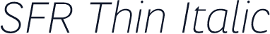 SFR Thin Italic