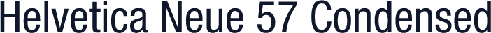 Helvetica Neue 57 Condensed