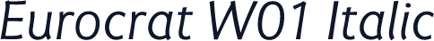 Eurocrat W01 Italic