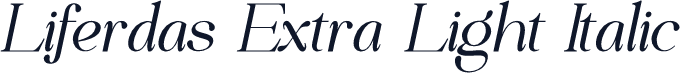 Liferdas Extra Light Italic