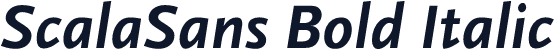 ScalaSans Bold Italic