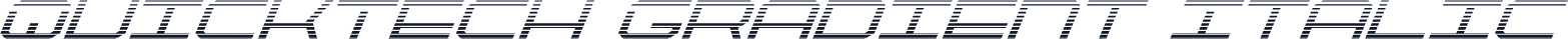 QuickTech Gradient Italic