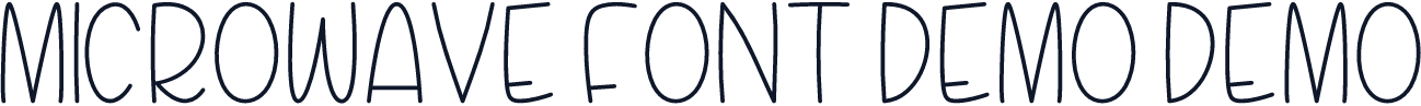 Microwave Font DEMO DEMO