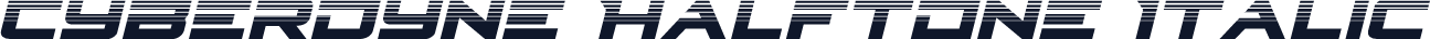 Cyberdyne Halftone Italic