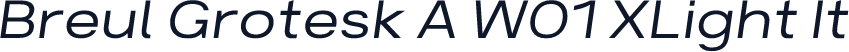 Breul Grotesk A W01 XLight It