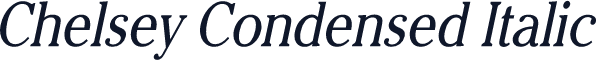Chelsey Condensed Italic