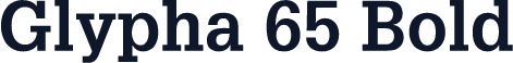 Glypha 65 Bold