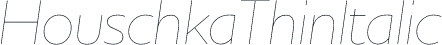 HouschkaThinItalic