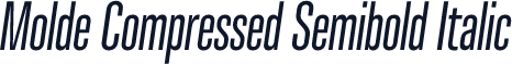 Molde Compressed Semibold Italic