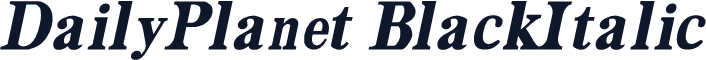 DailyPlanet BlackItalic
