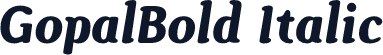 GopalBold Italic