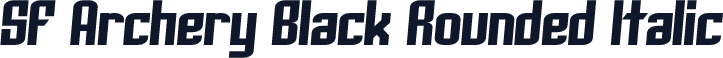 SF Archery Black Rounded Italic