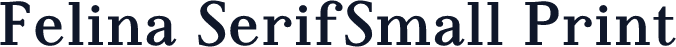 Felina SerifSmall Print