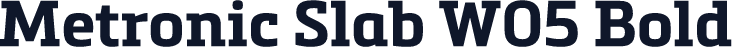 Metronic Slab W05 Bold