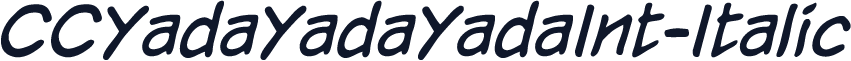 CCYadaYadaYadaInt-Italic