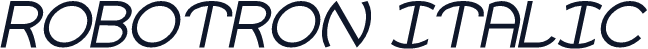 Robotron Italic