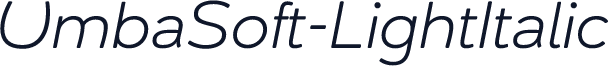 UmbaSoft-LightItalic
