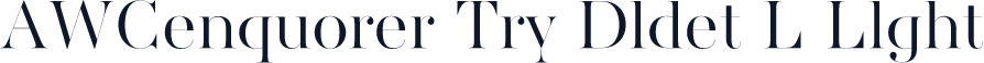 AWConqueror Try Didot L Light