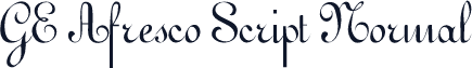 GE Afresco Script Normal