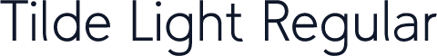 Tilde Light Regular