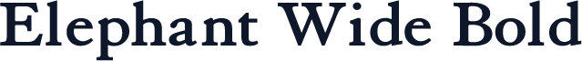 Elephant Wide Bold