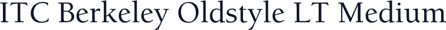 ITC Berkeley Oldstyle LT Medium