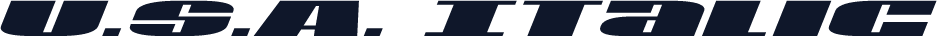 U.S.A. Italic