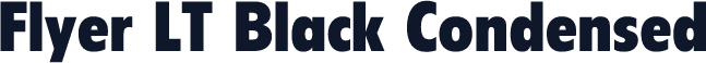 Flyer LT Black Condensed