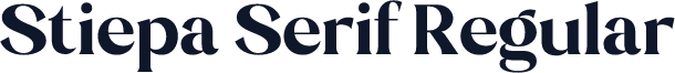Stiepa Serif Regular