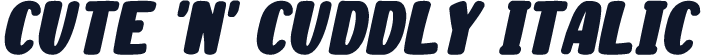 Cute 'n' Cuddly Italic