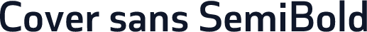 Cover sans SemiBold