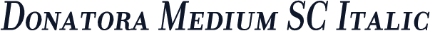 Donatora Medium SC Italic