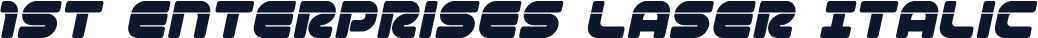 1st Enterprises Laser Italic