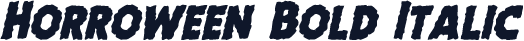 Horroween Bold Italic